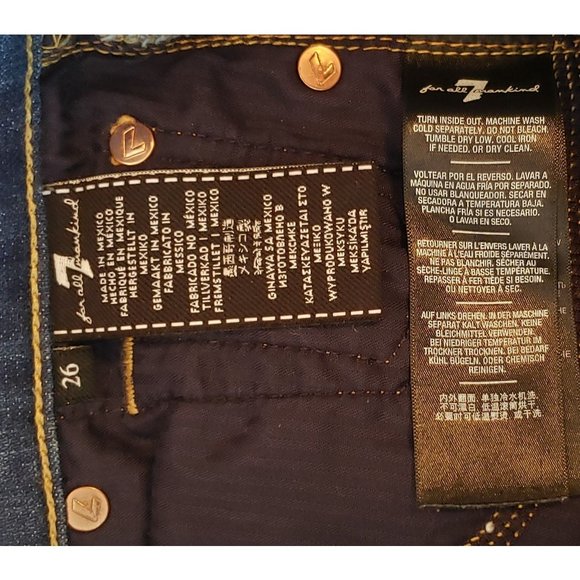 7 For All Mankind ~ Boyfriend Jeans ~ Size 26 - Picture 10 of 11